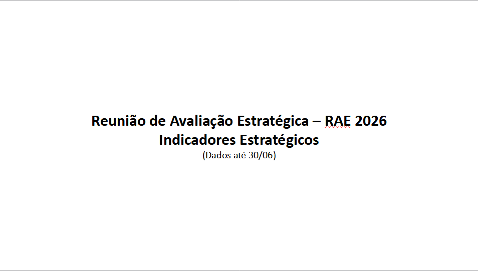 RAE 2026.1 - COGE - Indicadores Estratégicos