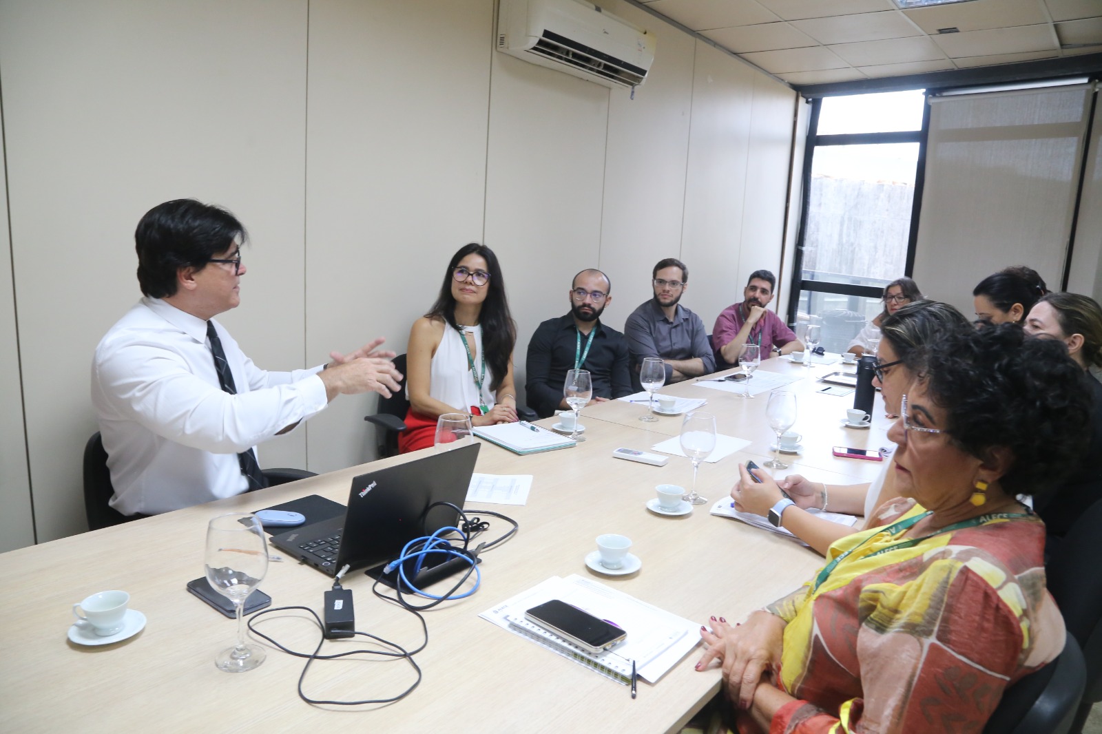 Reunião foi coordenada pelo diretor legislativo da Alece, Fabrício Machado