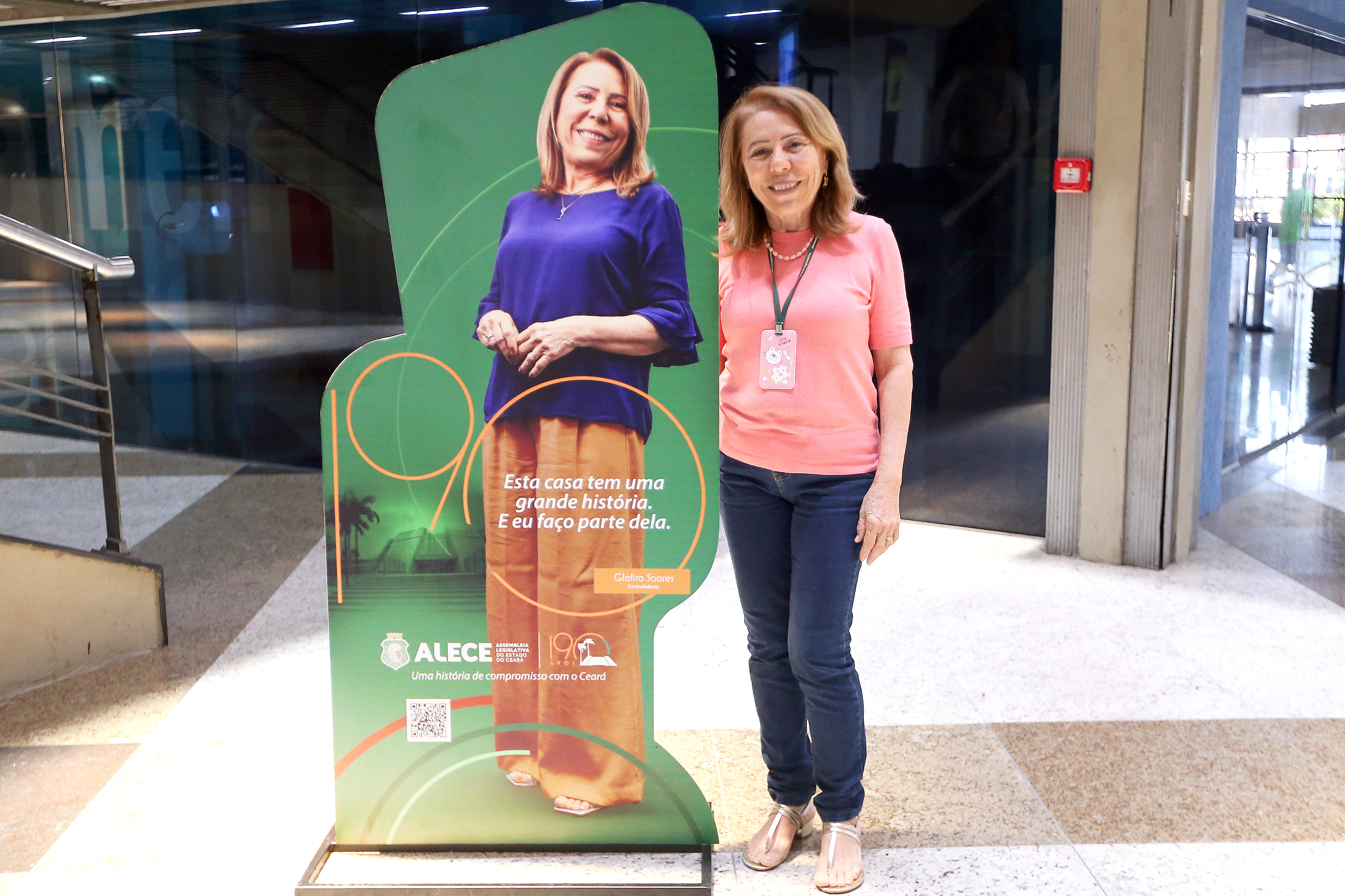 Totens com fotos dos servidores celebram a dedicação e compromisso - Foto: Paulo Rocha