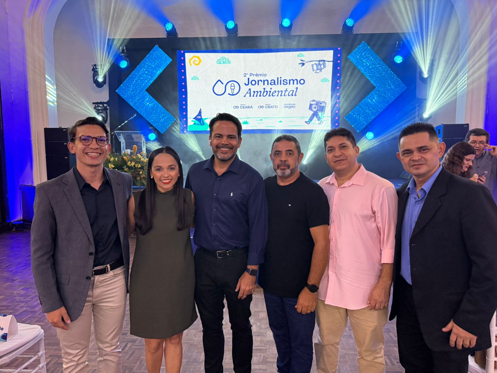 Equipe da Alece TV presente na cerimônia de premiação - Foto: Reprodução/Fábio Lima